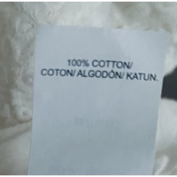 Lucky Brand Top Womens XL Ivory Off the Shoulder Embroidered Cropped Boho Beachy - Picture 6 of 8